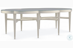 Lillian Soft Radiance Oval Cocktail Table
