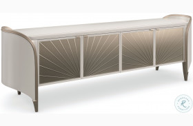 Valentina Matte Pearl And Golden Shimmer TV Stand