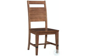 Farmhouse Chic Brown Dining Chair Set Of 2