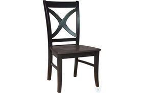 Cosmopolitan Black and Coal Salerno Dining Chair Set of 2