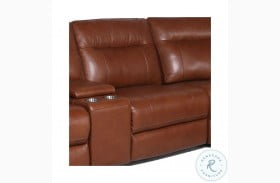Casa Comely Coach Leather Armless Power Recliner