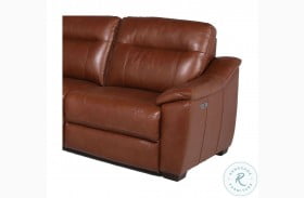 Casa Comely Coach Leather RAF Power Recliner