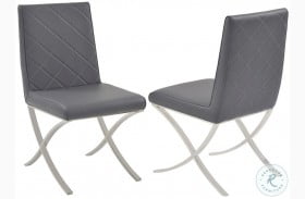 Loft Dark Gray Dining Chair Set of 2