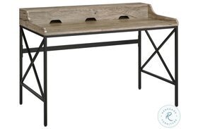 Corday Gray Wood And Black Desk