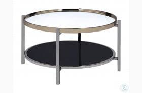 Monaco Gold And Slate Round Coffee Table