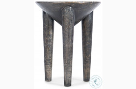 Commerce And Market Natural Dark Pyramid Side Table