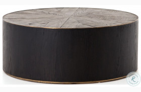 Perry Bright Brass Clad Coffee Table