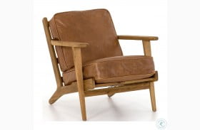 Brooks Palomino Leather Lounge Chair