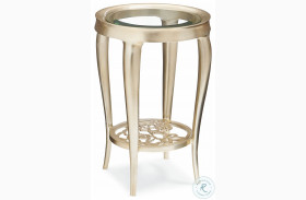Just For You Oracle Silver Leaf Round Side Table