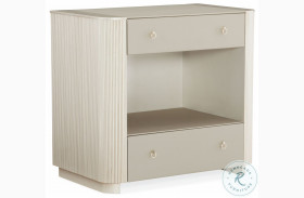 Love Ly Matte Pearl And Whisper Of Gold 30" Nightstand