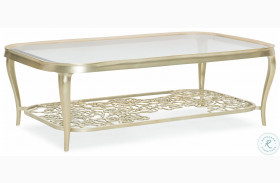 Flower Power Oracle Silver Leaf Cocktail Table