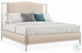 Star Of The Night Stardust And Whisper Of Gold King Upholstered Panel Bed