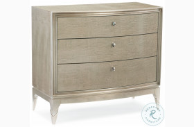 Rise And Shine Silver Maple 3 Drawer Nightstand