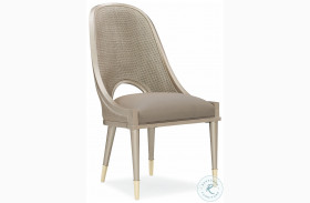Cane I Join You Neutral Metallic Side Chair