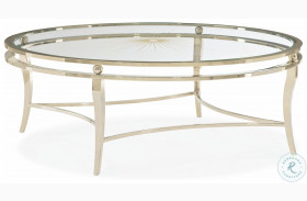 A Star Is Born Plated Whisper Of Gold And Neutral Metallic Cocktail Table