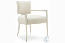 Reserved Seating Soft Silver Paint Arm Chair