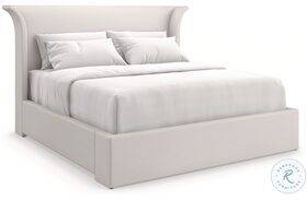 Beauty Sleep Cream Upholstered Queen Platform Bed