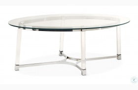Sophia Clear And Metal Coffee Table
