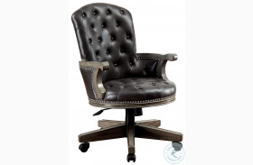 Yelena Gray And Black Adjustable Arm Chair