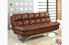 Aristo Brown Futon Sofa