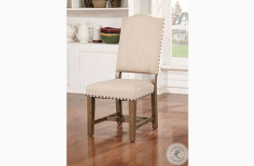 Julia Light Oak Side Chair Set of 2