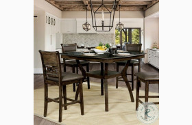 Flick Rustic Oak Counter Height Dining Table