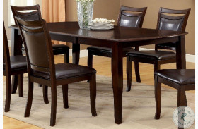 Woodside Espresso Rectangular Extendable Leg Dining Table