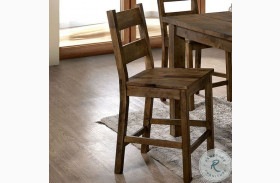 Kristen Rustic Oak Counter Height Chair Set Of 2