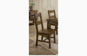 Kristen Rustic Oak Side Chair Set Of 2