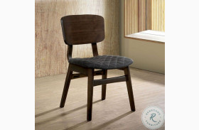 Shayna Gray Walnut Side Chair Set Of 2