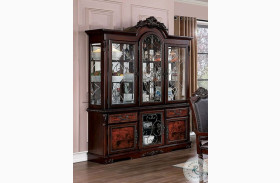 Picardy Brown Cherry Buffet With Hutch