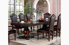 Picardy Brown Cherry Extendable Dining Table