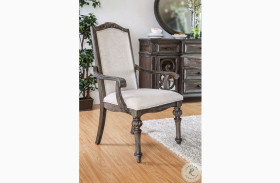 Arcadia Rustic Natural Tone Arm Chair Set Of 2