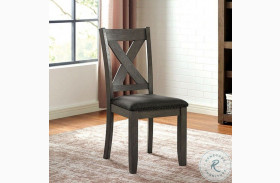 Cilgerran Gray And Dark Gray Side Chair Set Of 2