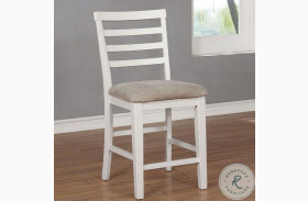 Kiana White Counter Height Chair Set Of 2