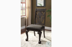 Petersburg Dark Gray Side Chair Set Of 2