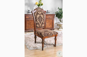 Lucie Brown Cherry Side Chair Set of 2