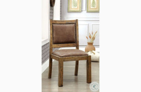 Gianna Rustic Pine Side Chair Set Of 2