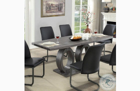 Saskia Gray Extendable Dining Table