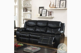 Gatria Black Reclining Sofa
