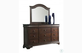 Conley Cherry Dresser With Mirror
