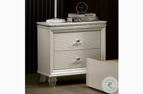 Allie Pearl White Nightstand
