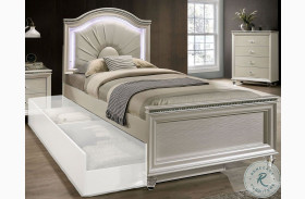 Allie Youth Upholstered Panel Bed