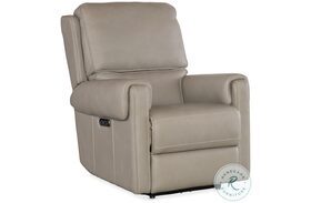 Somers Dark Taupe Power Recliner with Power Headrest