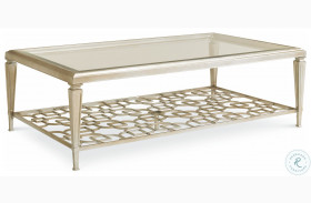 Socialite Taupe Silver Leaf Coffee Table