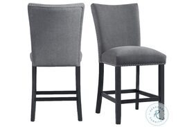 Stratton Charcoal Counter Height Chair Set Of 2