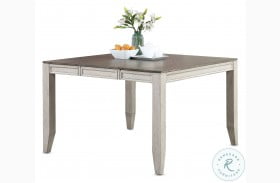Abacus Smoky Alabaster And Putty Extendable Counter Height Dining Table