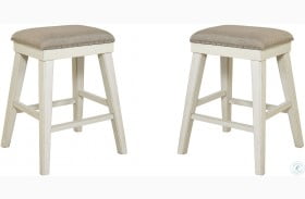 Mystic Cay Weathered Backless Stool Set of 2