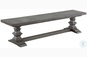 Camis Distressed Grey Pine Dining Bench