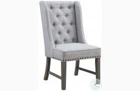 Camis Distressed Grey Pine Host Chair Set of 2